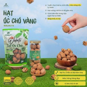 Hạt Óc Chó Vàng Mỹ Còn Vỏ Hàng Loại 1 Nhập Khẩu Cao Cấp - Fonut