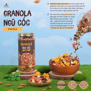 Ngũ Cốc Hạt Granola Vị Socola - Fonut