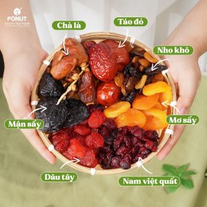 Mixed 7 Trái Cây Sấy Dẻo Hàng Loại 1 Cao Cấp - Fonut
