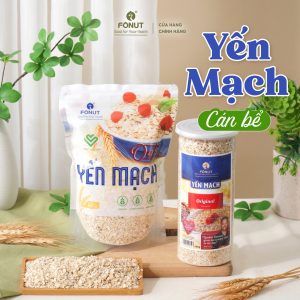 Yến Mạch Úc (Cán Dẹp/Cán Bể) Hàng Loại 1 Nhập Khẩu Cao Cấp - Fonut