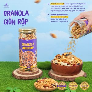 Ngũ Cốc Hạt Granola Giòn Rộp - Fonut