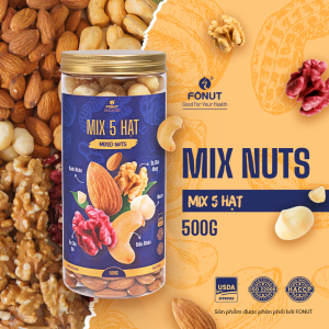 Mixed Nuts 5 Hạt Tách Vỏ