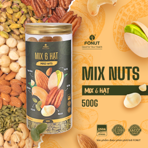 Mixed Nuts 6 Loại Hạt Dinh Dưỡng Tách Vỏ