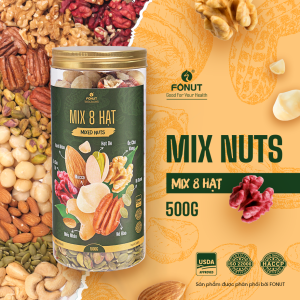 Mixed Nuts 8 Loại Hạt Dinh Dưỡng Tách Vỏ Hàng Loại 1