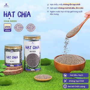 Hạt Chia Đen Úc Hàng Loại 1 Nhập Khẩu Cao Cấp - Fonut
