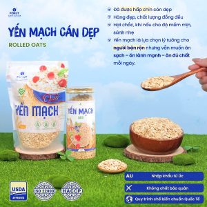 Yến Mạch Úc (Cán Dẹp/Cán Bể) Hàng Loại 1 Nhập Khẩu Cao Cấp - Fonut