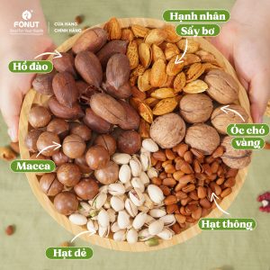 Mixed Nuts 6 Hạt Còn Vỏ Hàng Loại 1 Cao Cấp - Fonut