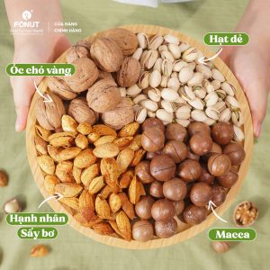 Mixed Nuts 4 Hạt Dinh Dưỡng Còn Vỏ Hàng Loại 1 Cao Cấp - Fonut
