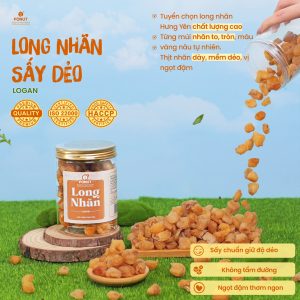 Long Nhãn Sấy Dẻo Hàng Loại 1 Cao Cấp - Fonut