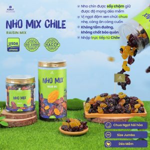 Nho Mix Chile Hàng Loại 1 Nhập Khẩu Cao Cấp - Fonut