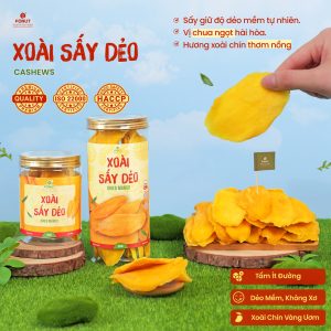 Xoài Sấy Dẻo Chua Ngọt Hàng Loại 1 Cao Cấp - Fonut