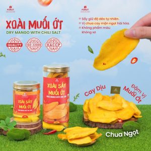 Xoài Sấy Dẻo Muối Ớt Hàng Loại 1 Cao Cấp - Fonut