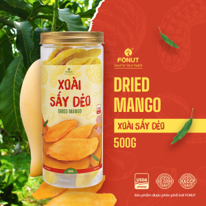 Xoài sấy dẻo chua ngọt tại Quà Tặng Fonut