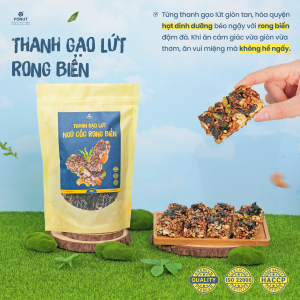 Thanh Gạo Lứt Rong Biển Hàng Loại 1 Cao Cấp - Fonut