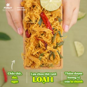 Khô Gà Lá Chanh Hàng Loại 1 Cao Cấp - Fonut