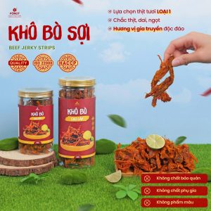 Khô Bò Sợi Hàng Loại 1 Cao Cấp - Fonut